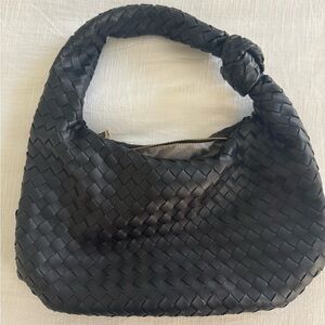 Urban Expressions Woven Leather Hobo Bag